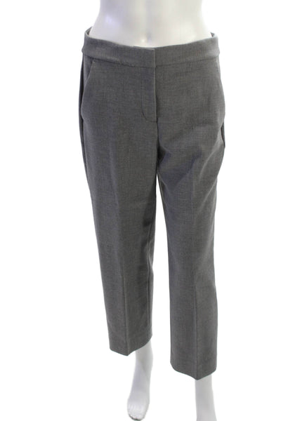 J Crew Womens Cropped Dress Pants Gray Size 8P