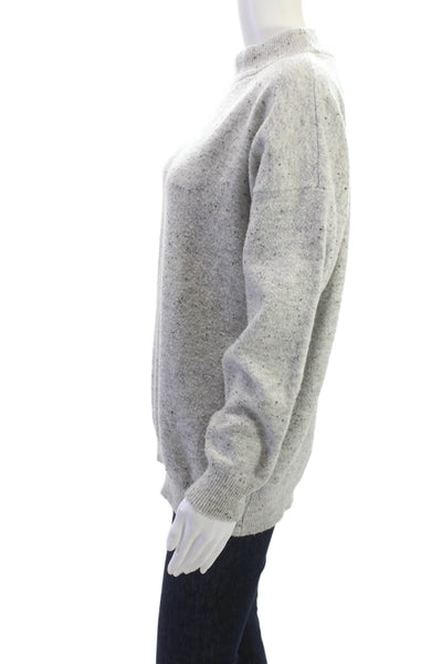 A New Day Women Pullover Mock Neck Sweater Gray Classic Long Sleeve Size XS