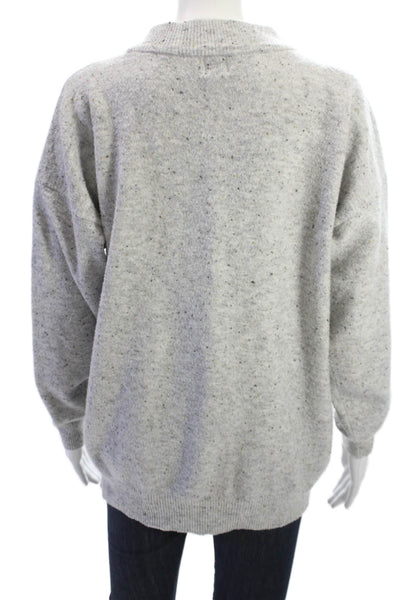 A New Day Women Pullover Mock Neck Sweater Gray Classic Long Sleeve Size XS