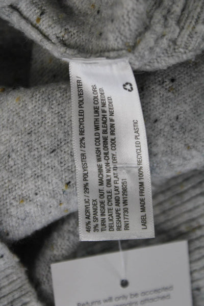 A New Day Women Pullover Mock Neck Sweater Gray Classic Long Sleeve Size XS