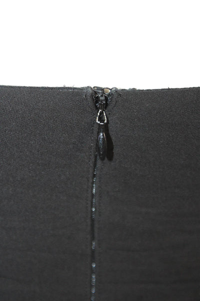 Club Monaco Women Bodycon Sheath Dress Black Silk Size 0
