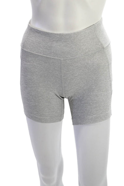 Outdoor Voices Women Biker Shorts Gray Solid Size XS