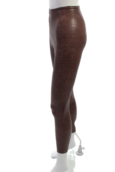 Commando Womens Ankle Jegging Snake Print Brown Size XS