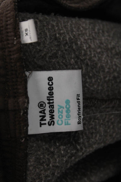 TNA Women Brown Jogger Sweatpants 78% Cotton Size XS