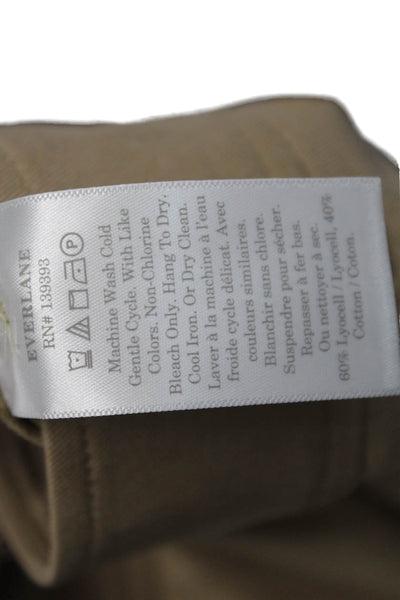 Everlane Women Chinos Tan Lyocell Cotton Size One Size