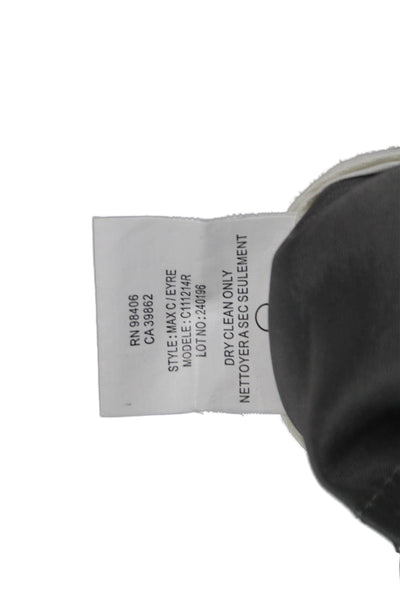 Theory Womens Dress Pants Gray Wool Tencel Button Inseam 30 Size 0