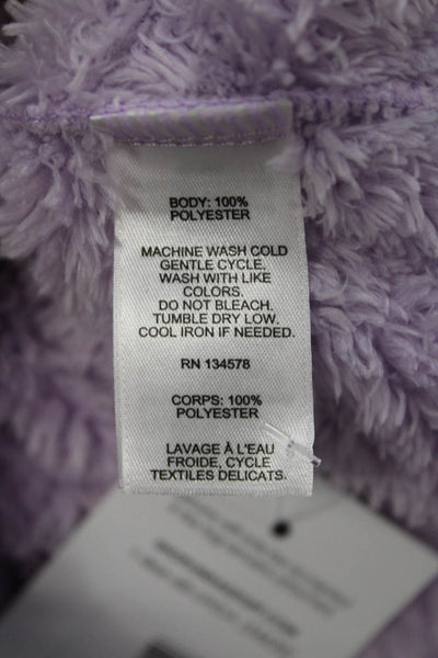 Vineyard Vines Childrens Girls Hooded Full Zipper Shell Sweater Purple Size 14