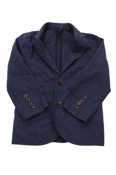 Crewcuts Childrens Boys Blazer Jacket Navy Blue Cotton Size 4