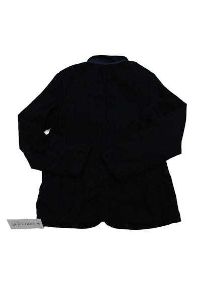 Massimo Dutti Sport Childrens Boys Button Down Blazer Black Size 9-10