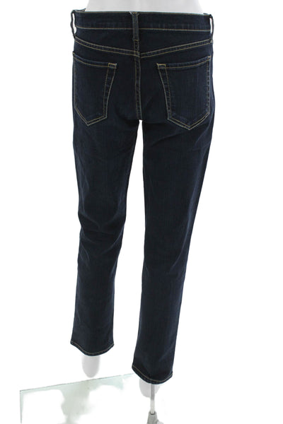 Peruvian Connection Women Skinny Ankle Jeans Dark Blue Midrise Size 6