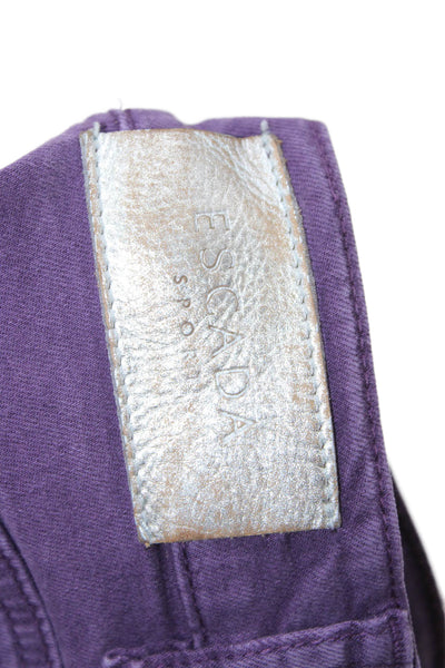 Escada Sport Womens Purple Ankle Cropped Jeans Size 38