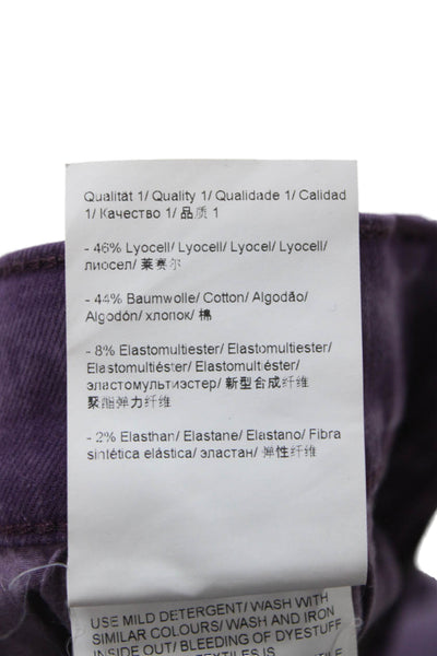 Escada Sport Womens Purple Ankle Cropped Jeans Size 38