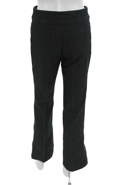 Escada Women Dark Gray Dress Pants Mid Rise Button Closure Size 36