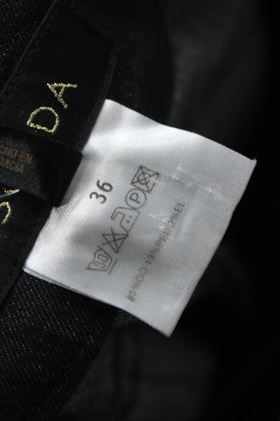 Escada Women Dark Gray Dress Pants Mid Rise Button Closure Size 36