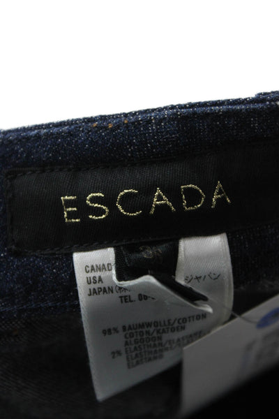 Escada Womens Bootcut Flared Dark Blue Jeans Size 36