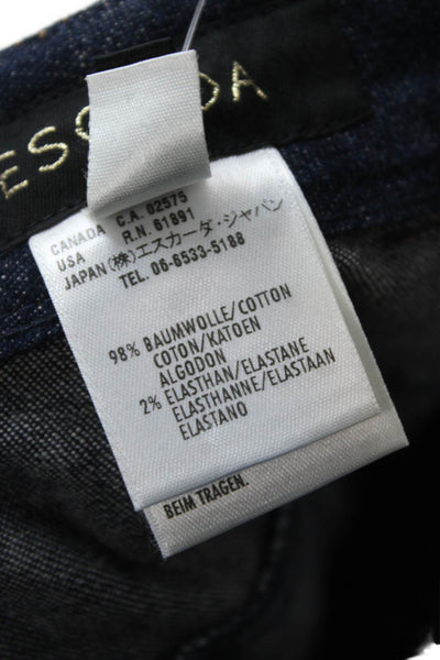Escada Womens Bootcut Flared Dark Blue Jeans Size 36