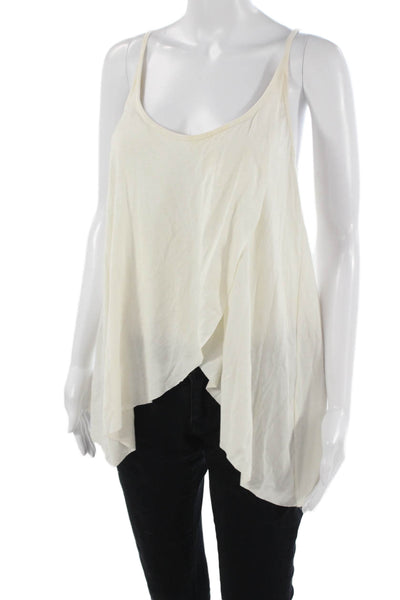Rachel Pally Women Beige Modal Spandex Camisole Top Spaghetti Strap Size XS