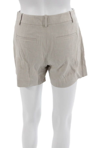 Theory Womens Beige Chino Shorts Hook & Eye Size 00