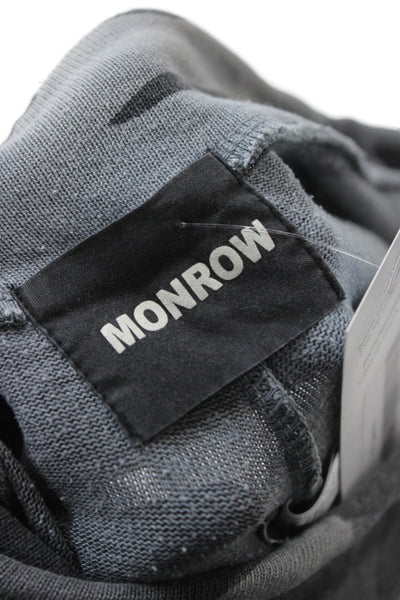 Monrow Womens Jogger Sweatpants Dark Gray Camo Drawstring Size XS