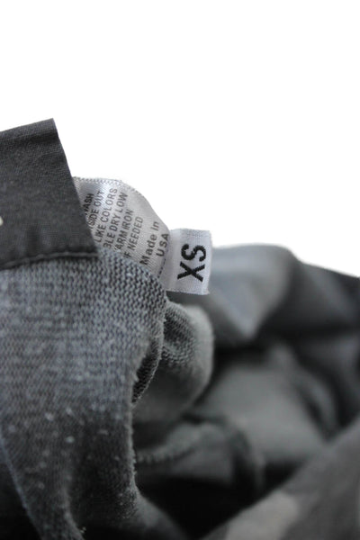 Monrow Womens Jogger Sweatpants Dark Gray Camo Drawstring Size XS