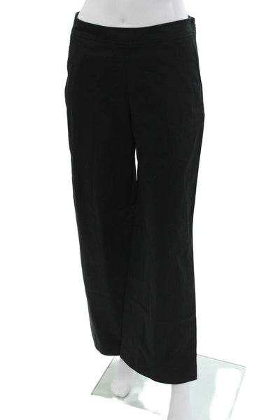 Carolina Herrera Women Dress Pants Black Zip 97% Cotton 3% Elastane Size 4