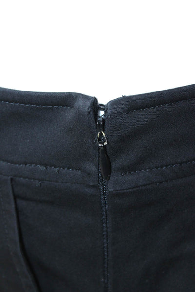 Carolina Herrera Women Dress Pants Black Zip 97% Cotton 3% Elastane Size 4