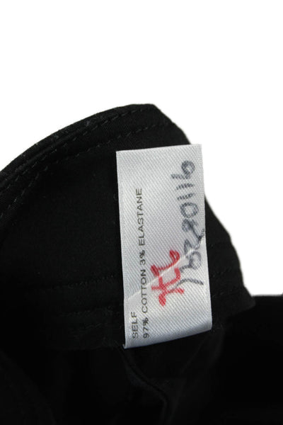 Carolina Herrera Women Dress Pants Black Zip 97% Cotton 3% Elastane Size 4