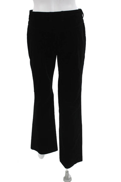 Escada Women Dress Pants Black Button 98% Cotton 2% Elastane Designer Size 36