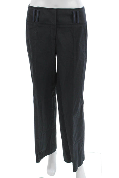 Elie Tahari Women Dress Pants Black Cotton Blend Size 4