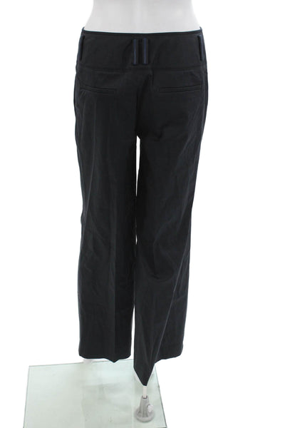 Elie Tahari Women Dress Pants Black Cotton Blend Size 4