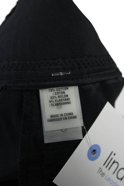 Elie Tahari Women Dress Pants Black Cotton Blend Size 4