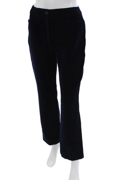 Escada Margaretha Ley Women Dress Pants Dark Blue Cotton Size 36