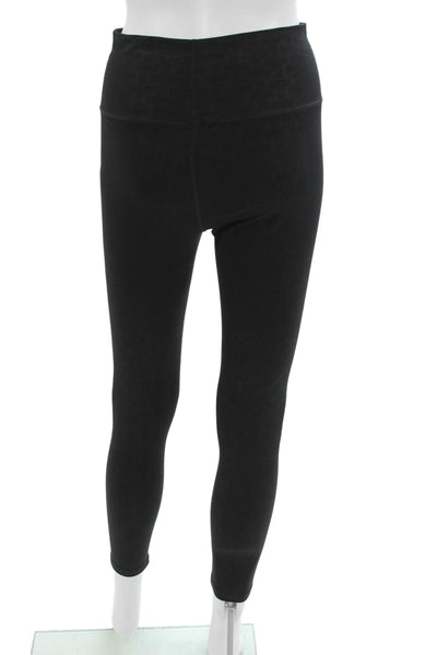 Terez Womens Ankle Leggings Black Polyester Spandex Size M