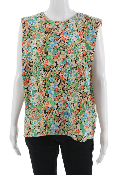 Ted Baker London Women Tunic Sleeveless Beige Floral Size 3