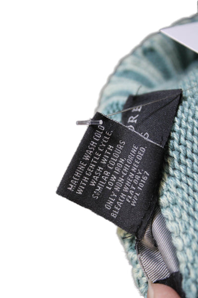 Bloomingdales The Mens Store Mens Pullover Sweater Green 100% Cotton Size L