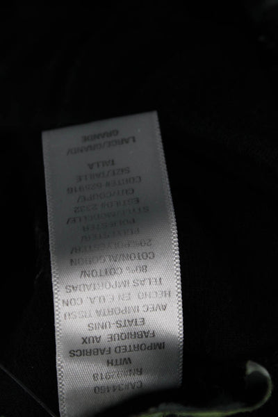 Juicy Couture Women Sweatpants Black Drawstring Cotton Blend Size L