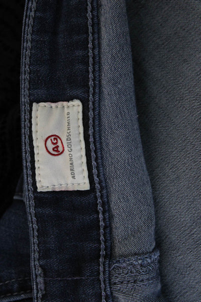 AG Adriano Goldschmied Womens Dark Blue Ankle Skinny Jeans Size 30
