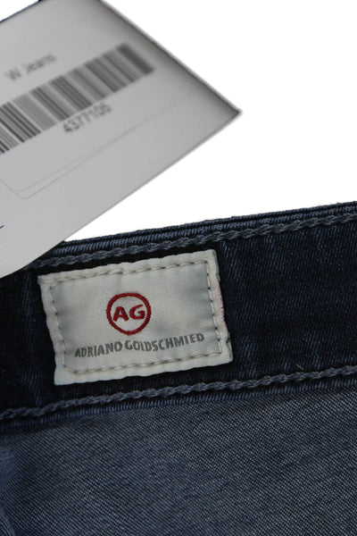 AG Adriano Goldschmied Womens Skinny Ankle Jeans Dark Blue Mid Rise Size 30