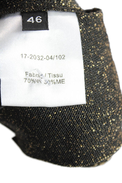 Pascal Millet Women Maxi Dress Black Sleeveless Crew Neck Hook and Eye Size 14