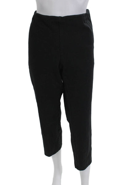 Eileen Fisher Women Ankle Cropped Black Pants Size 2XL