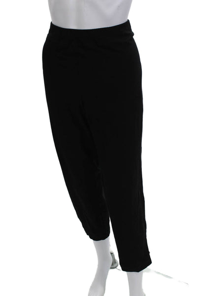Eileen Fisher Womens Black Cropped Pants Size XL