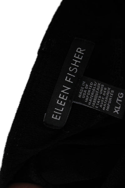 Eileen Fisher Womens Black Cropped Pants Size XL