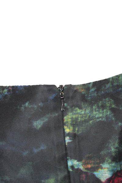 Erdem Womens Sheath Dress Black V Neck Sleeveless Knee Length Size 8