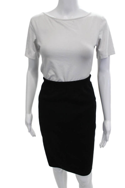 Escada Margaretha Ley Women Black Straight Pencil Skirt Size 38