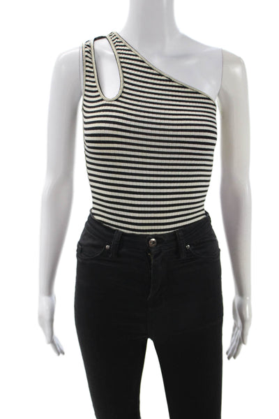 Lovers + Friends Womens Black Striped Sleeveless Tank 90s Size 2XS