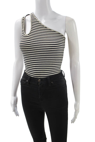Lovers + Friends Womens Black Striped Sleeveless Tank 90s Size 2XS