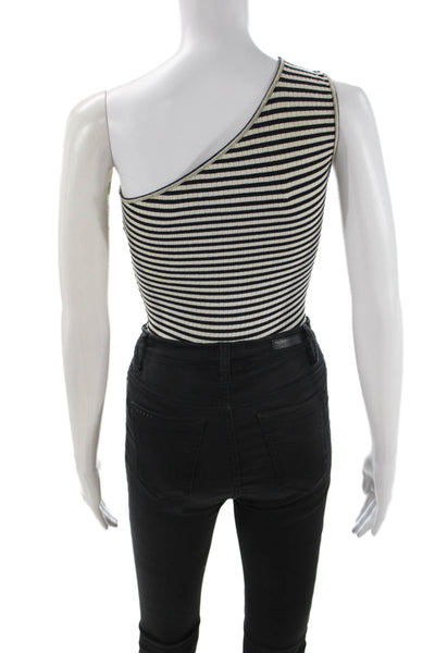 Lovers + Friends Womens Black Striped Sleeveless Tank 90s Size 2XS