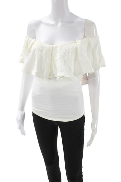 Free People Women Boho Sleeveless White Top Size XS