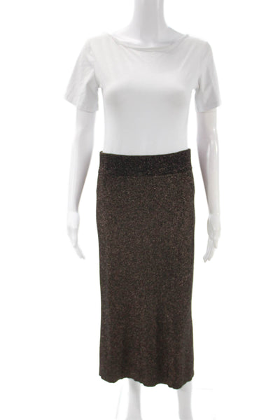 ALC Womens Brown Straight Pencil Skirt Midi Size M