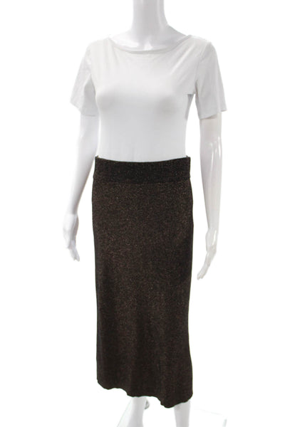 ALC Womens Brown Straight Pencil Skirt Midi Size M